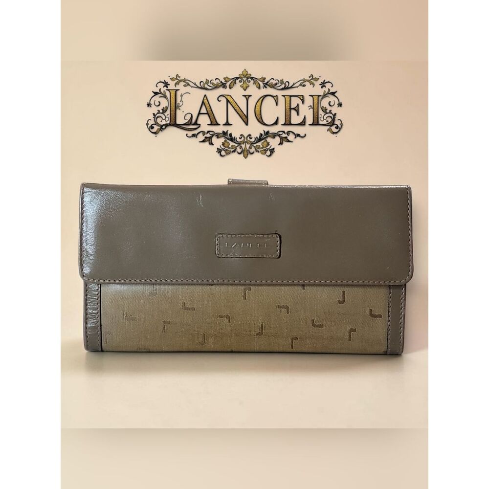 LANCEL Paris Vintage Slim Continental Wallet In EUC